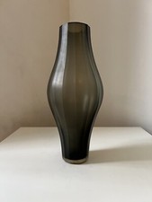Vase vintage dépoli gris